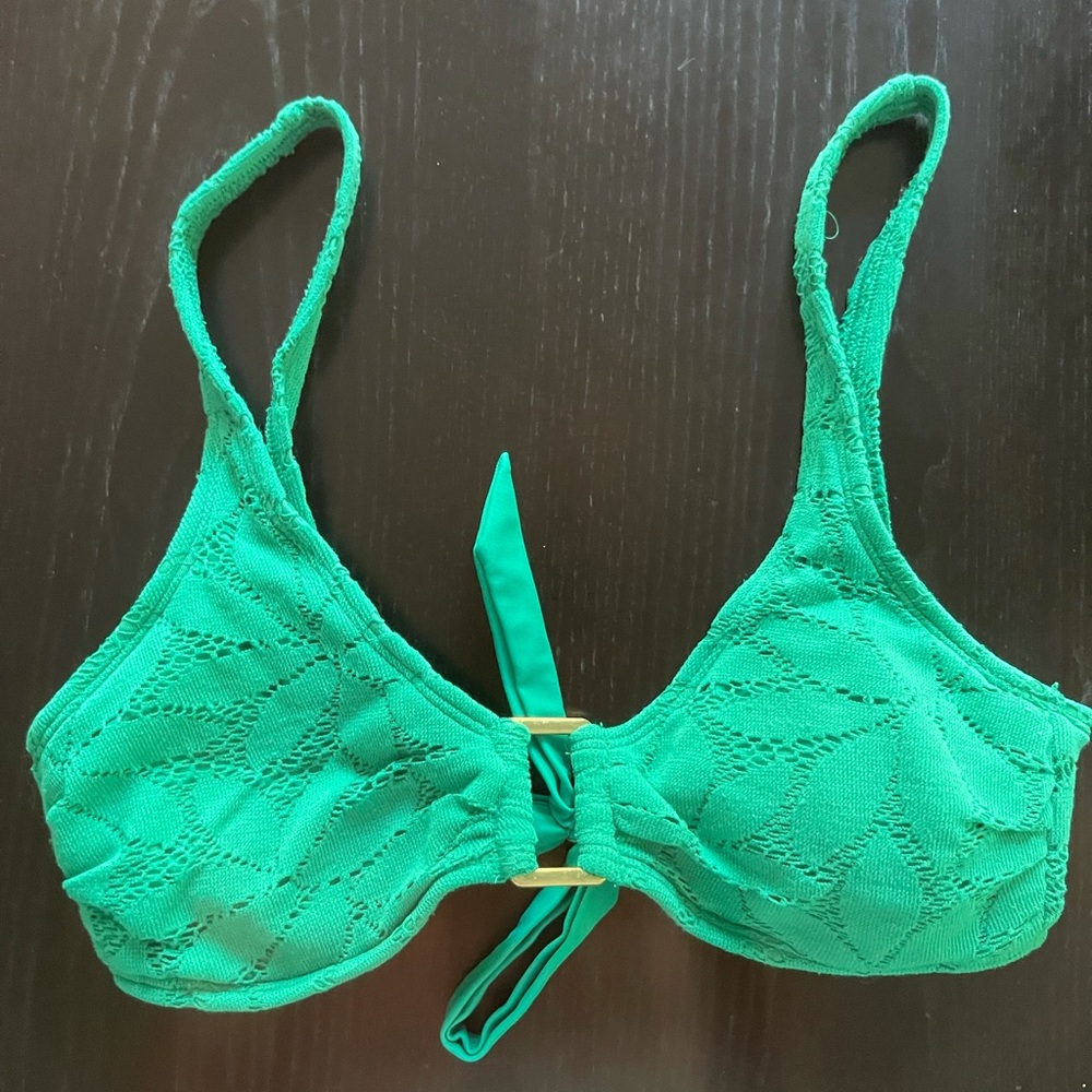 Green bikini top